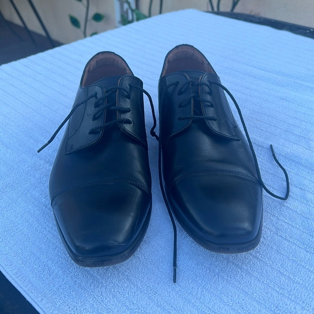 Florsheim Men’s 8D Black Leather Upper Oxford Dress Shoes